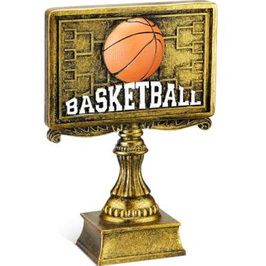 Imagem de Wiwiqing Pacote com 1 Troféu de Basquete de Março Prêmio Vencedor de Basquete para Torneio Desafio Loucura Troféu de Reconhecimento Engraçado Presente de Apreciação para Campeão Vencedor Prêmios