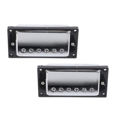 Imagem de RiToEasysports Captadores de Guitarra, Substituição Leve de Captador de Bobina de Metal Duplo para Guitarra Elétrica, Ukulele e Baixo (SILVER)