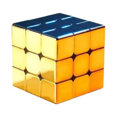 Imagem de Cubo Mágico Magnético 3x3 Com Revestimento Dourado SengSo ECube Brinqu