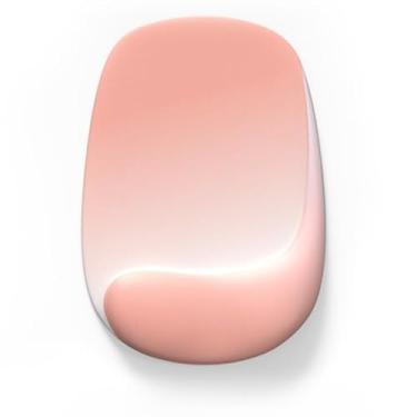 Imagem de Mouse pad com descanso de pulso mudança gradual ergonômico para jogos mousepad descanso de pulso suave mouse pad de silicone para escritório em casa (rosa)