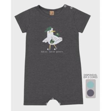 Imagem de Macacão de Bebê Malha Estampado - Menino Tamanho P a G-Masculino