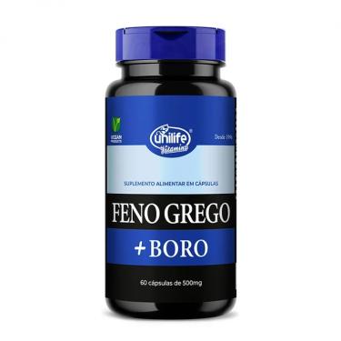 Imagem de Feno Grego + Boro 60 Caps 500mg - Unilife