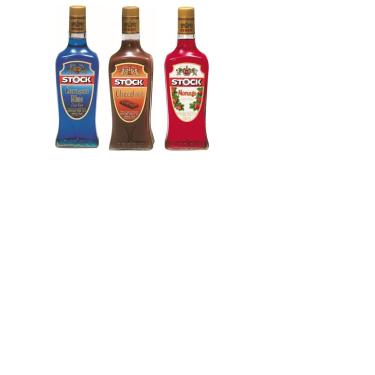 Imagem de Kit Licores Stock - Curaçau Blue, Morango e Chocolate 720ml