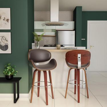 Imagem de Banqueta Giratória Rotterdam Marrom