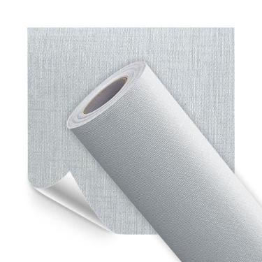 Imagem de Revestimento Adesivo Modelo Linho Azul Céu Nublado Texturizado 5 Metro