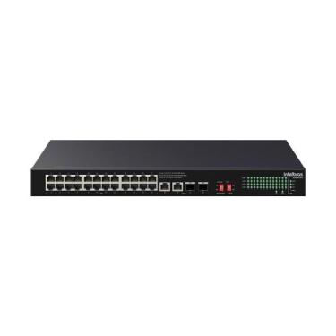 Imagem de Switch Não Gerenciável Intelbras PoE S1128G-PA, 28 portas Gigabit Ethe