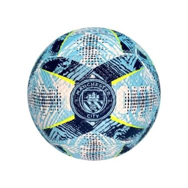Imagem de Bola de Futebol PVC/PU Nº 5 - Amarela e Azul - Manchester City Futebol