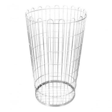 Imagem de Cesto Aramado Redondo 100L em Metal para Escritório e Área Externa