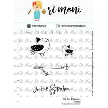 Imagem de Carimbo G  Passaros  Cod 41000066 - 01 Unidade - Lilipop Carimbos - Ri