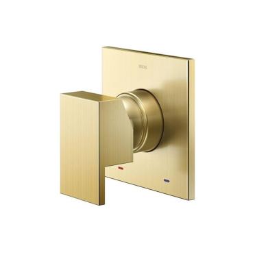 Imagem de Acabamento Monocomando para Chuveiro e Ducha Higiênica Docol New Edge 926072 1/2" Ouro Escovado