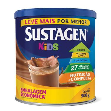 Imagem de Complemento Alimentar Sustagen Kids Sabor Chocolate Lata 900g