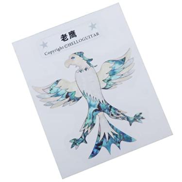 Imagem de simhoa Decalque adesivo universal para cabeça de corpo para guitarras, bandolim Banjo Ukulele - águia