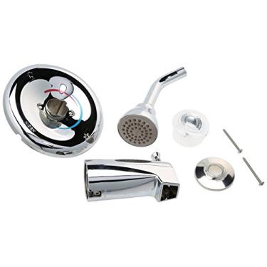 Imagem de Moen T183 Chateau Single Handle PosiTemp Pressure Balanced Tub and Shower Trim with Acrylic Knob