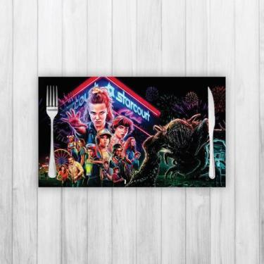 Imagem de Jogo Americano 2 Un Retangular Neoprene Elenco Stranger Things - Criat