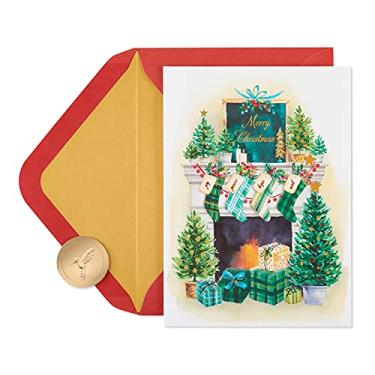 Imagem de Papyrus Cartões de Natal embalados com envelopes, o melhor da estação, cornija de Natal (14 unidades)