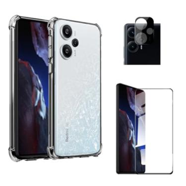 Imagem de Capa Capinha Anti Impacto + Película de Cerâmica 9D + Película Câmera Compatível Com Poco F5 - (Hard Glass Store)