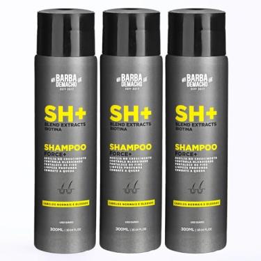 Imagem de Kit 3 Shampoo SH Force + Antiqueda com Blend e Biotina 300ml