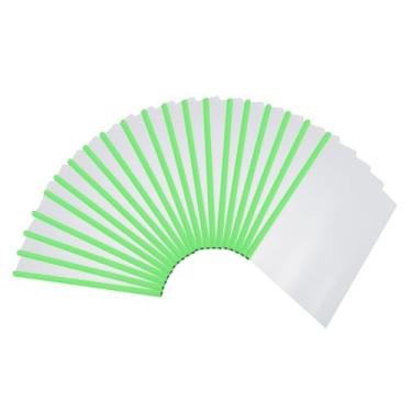 Imagem de PATIKIL Capas de relatório transparentes com barra deslizante, 20 peças de capas de currículo com aderência deslizante de 10 mm, capacidade de 75 folhas, pastas de apresentação A4 para arquivo,