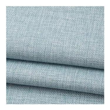Imagem de Costura e Tecido Tecido De Linho De Cor Sólida 1 Jarda, Tecido De Estofamento Diy Para Cadeiras, Sofá, Cortinas De Toalha De Mesa, Pano De Linho Macio E Espesso, Lavável À Máquina (Color : Light blue