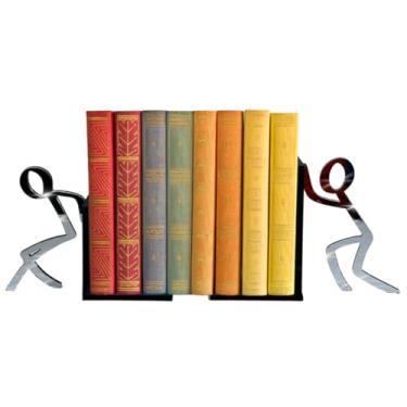 Imagem de Aparador Organizador De Livro Bibliocanto Preto Espelhado em acrílico