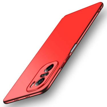 Imagem de Capa traseira rígida para PC ultrafina para Xiaomi Mi 12 12T 12S 12X 11 11T 10 10T Lite Pro Capa de telefone de cor sólida ultra fosca, vermelha, para MI 10T (PRO)