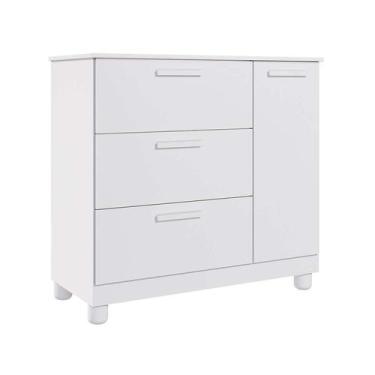 Imagem de Cômoda Infantil 1 PT 3 GV Branca - Modern