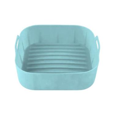 Imagem de Bandeja Forma Cesta De Silicone Para Airfryer 20,5x20,5 Temperatura 28