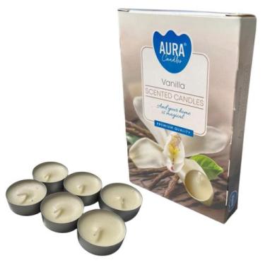 Imagem de Kit 6 Velas Vanilla Baunilha Rechaud Difusor Flut. Fondue 6h - Lua Mís