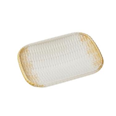 Imagem de Prato retangular de restaurante de churrasco, prato lateral de restaurante de imitação de porcelana -140081-11,5