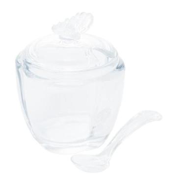 Imagem de Açucareiro Wolff Vidro C/ Colher Butterfly 29273