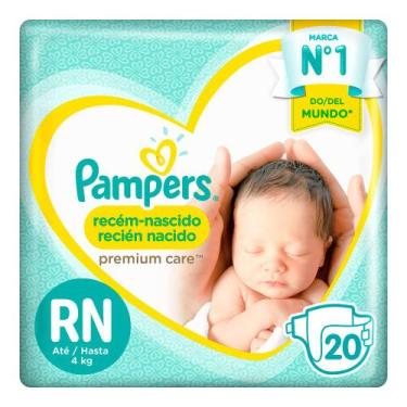 Imagem de Fralda Descartável Pampers Premium Care Recém-Nascido RN 20 Unidades, 