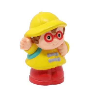 Imagem de Fisher-Price Replacement Part for Collectible Little People School Bus or Rainy Day Playset 72375 - Replacement Little Girl Maggie Figure Wearing Yellow Raincoat and Red Boots