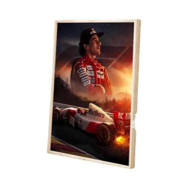 Imagem de Ayrton Senna Classic Vintage HD Qualidade Retro Wall Art Poster Para D