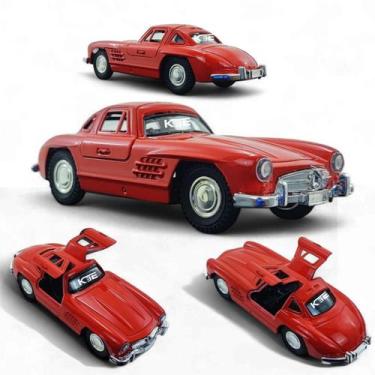 Imagem de Carrinho Mercedes 300sl de colecionador ferro 1/36 Vermelho - Kinsmart