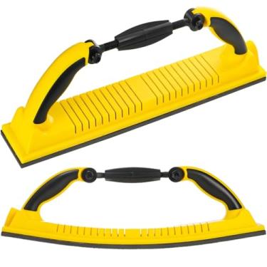 Imagem de Acshio Bloco de lixa manual, bloco de lixamento de longboard flexível de raio ajustável com suporte de gancho e laço, use rolos contínuos de folhas de lixa para automotivo, marcenaria