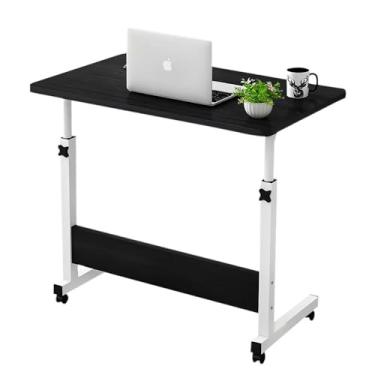 Imagem de Cama de computador para computador ajustável para computador portátil sobre rodas (Preto)