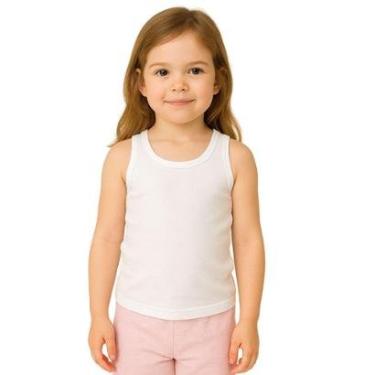 Imagem de Camiseta Regata Nadador Básica Infantil e Juvenil Menina Kyly-Feminino