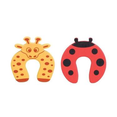 Imagem de Kit 2 Travas Prendedor Porta Eva Girafa E Joaninha Art Baby