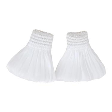 Imagem de simhoa Punhos de Renda em Camadas para Mulheres Versáteis E Respiráveis ​​para Blusa de Suéter