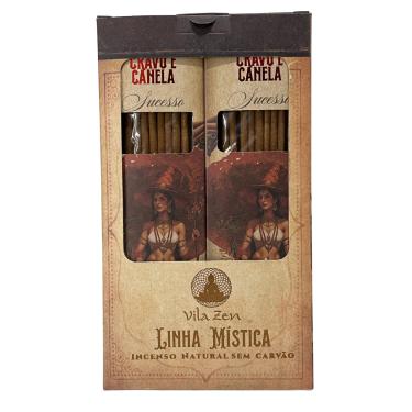 Imagem de Incenso Linha Mística 0% Carvão Cravo e Canela 12Cxs C 8 Var