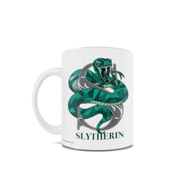 Imagem de Harry Potter – Emblema Sonserina – Uma caneca de café de cerâmica de 325 ml – Oficialmente licenciada colecionável – Perfeita para presentear ou colecionar