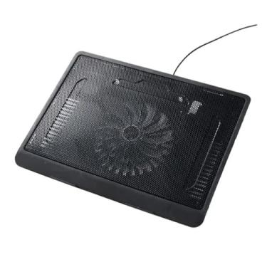 Imagem de Base Notebook com Cooler, Suporte Ergonômico para Laptop 15.6 Polegadas, Ventilador USB Silencioso 25.1dB, Altura Ajustável, Preto, 33x25x2.4 cm, M19