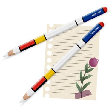 Imagem de Apple Pencil Skin [2 unidades] Capa de vinil premium ultrafina 3M Greenguard Gold Ink Apple Pencil – 2ª geração e Pro (D01)