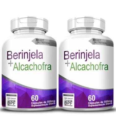 Imagem de KIT Berinjela + Alcachofra 120 Cápsulas 500mg – Fórmula Natural para Bem-Estar e Digestão - 2 Frascos