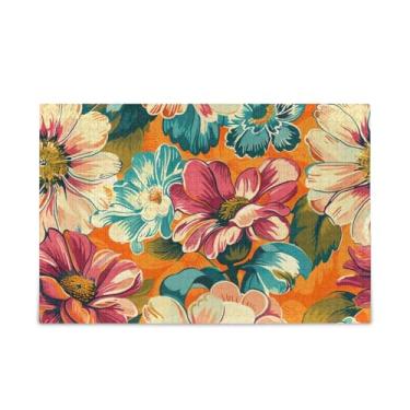 Imagem de WELLDAY Quebra-cabeça retrô flores 500 peças grande jogo de arte para adultos adolescentes