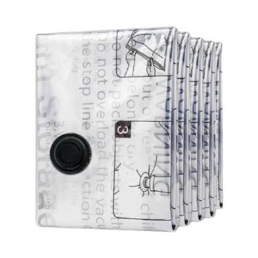 Imagem de 5PCS Sacos De Armazenamento a Vácuo Para Roupas, Cobertores, Edredons,