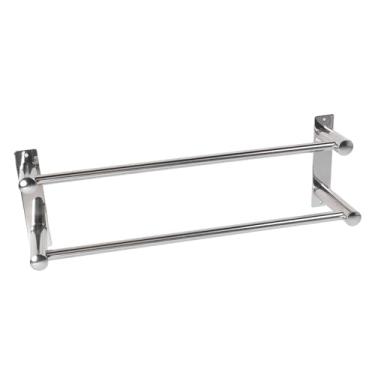 Imagem de aqxreight Toalheiro para Banheiro Montado na Parede Em Aço Inoxidável Com Ganchos Pequenos 2 Pólos para Apenas Generoso Com Parafuso Com Toalheiro Lindo Banheiro Escondido e Toalha (2 pólos)