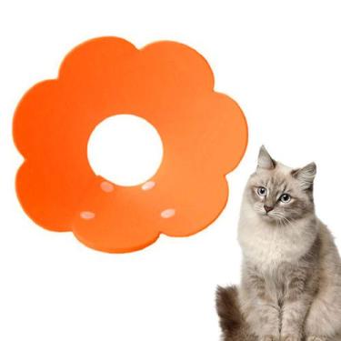 Imagem de Colar Elizabetano Gato Pet Caes Cirurgia Recuperaçao Cone Ajustavel Do