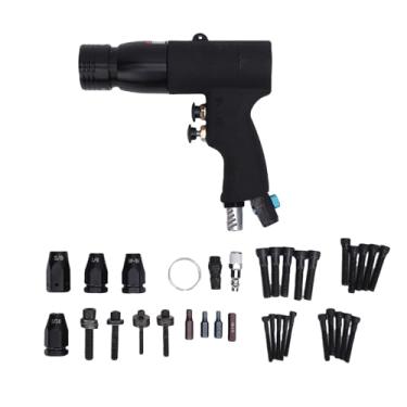 Imagem de LiebeWH Pistola Pneumática de Porca de Rebite Com Bico de Travamento Automático, Kit de Pistola de Ar Rivnut 400rpm Com 1/4in 5/16in 3/8in 10/24in Cabeça para M8 a M10