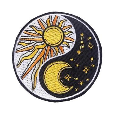 Imagem de Patch Bordado De Gato Borboleta Tigre Estilo Punk Termocolante Para Ro